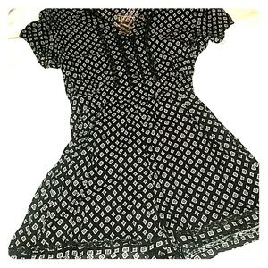 Black and Ivory Romper